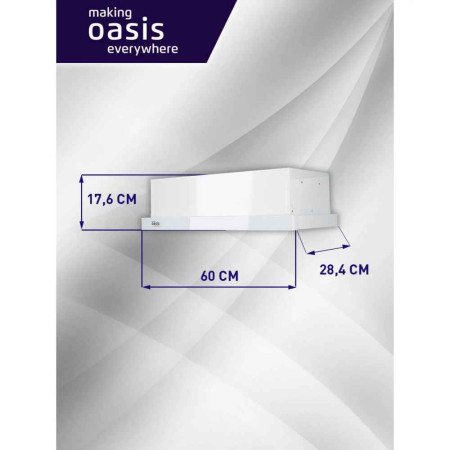 Вытяжка Oasis UV-60WG (60 см)(цвет:белый)