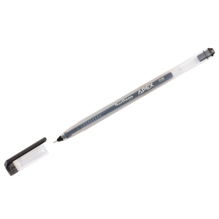 Ручка гелевая черная 0,5 мм Berlingo Apex CGp_05151 