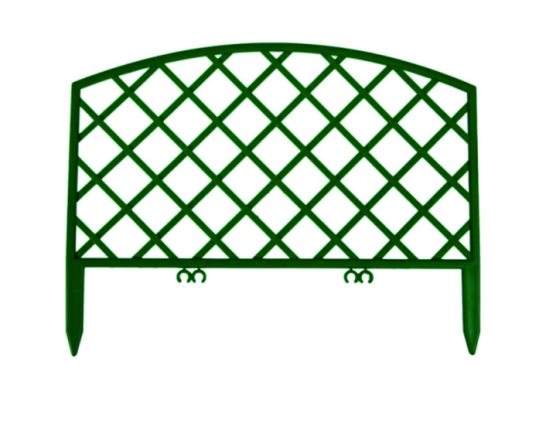 Забор декоративный 2,95м ROMANIKA 1 зеленый (7 секций)