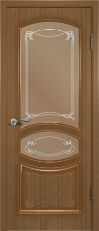 Дверное полотно ДО 600 "Версаль" орех 13ДР3 (ВФД)