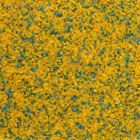 Песок декоративный 350гр желто-голубой 1525427