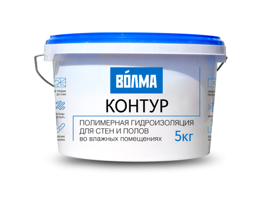 Гидроизоляция полимерная Контур (5кг) ВОЛМА