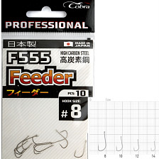 Крючки Cobra Pro FEEDER сер F555 разм 012 10шт  F555-012