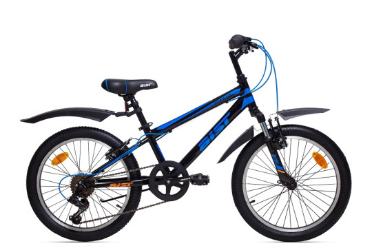 Велосипед Aist Pirate 2.0, 6 скорость, стальная рама 20",черно-синий ( 20")