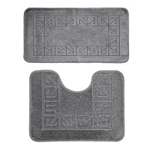 Комплект ковриков для ванной комнаты BANYOLIN CLASSIC из 2 шт 55х90/55х45см 11мм (серый) 1/25