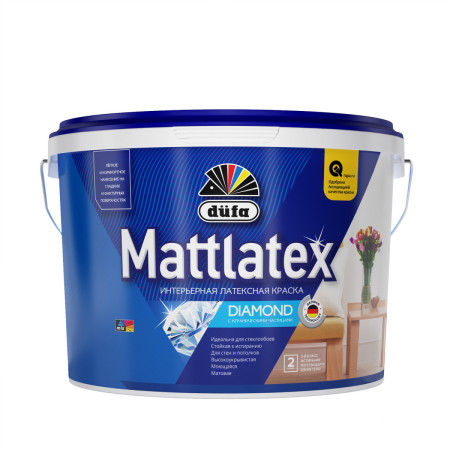 Краска Mattlatex (9л) Dufa