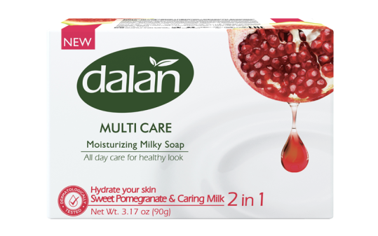 Мыло DALAN Multi Care 150гр 2в1 Гранат Молоко