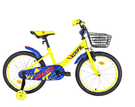 Велосипед Aist Goofy 12, 1 скорость, стальная рама 12",желтый (12")