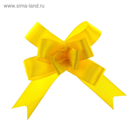 Бант-бабочка №1,8 атласный жёлтый 896169
