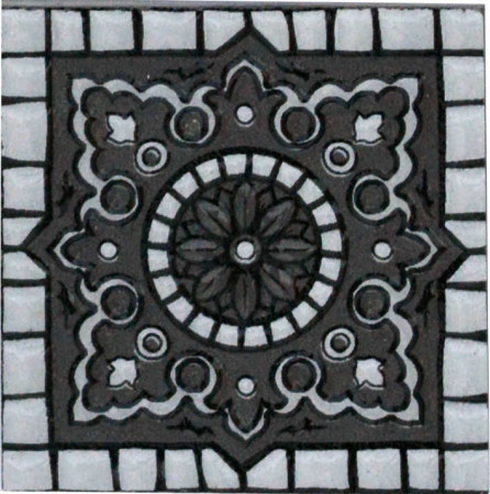 Вставка напольная (7,2х7,2) М-41 из керамогранита (Орнамент)