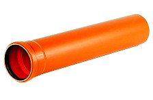 Труба для наружной канализации ПВХ коричневая (3,2 Р) D110, L=2м