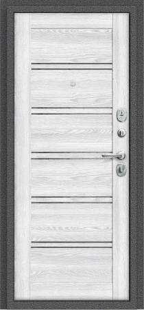 Дверь входная Porta R-2 104/П28 Антик серебро/ривьера айс 980х2050 Правая 8см