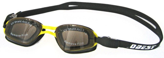 Очки для плавания Dobest HJ-14 черный/желтый (РЛ)