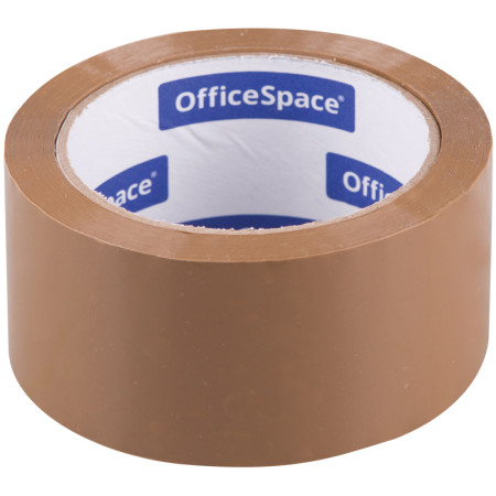 Скотч упаковочный 48 мм х 66 м OfficeSpace коричневый 45 мкм
