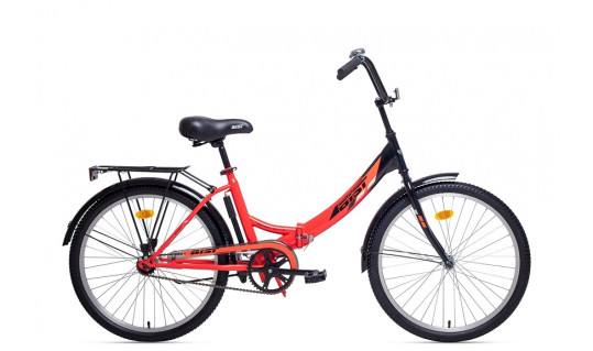 Велосипед складной  AIST Smart 24 1.1 черно - оранжевый ( 24")