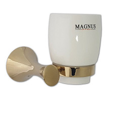 Подстаканник одинарный MAGNUS 97005 золото/керамика