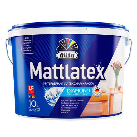 Краска Mattlatex (0,9л) Dufa