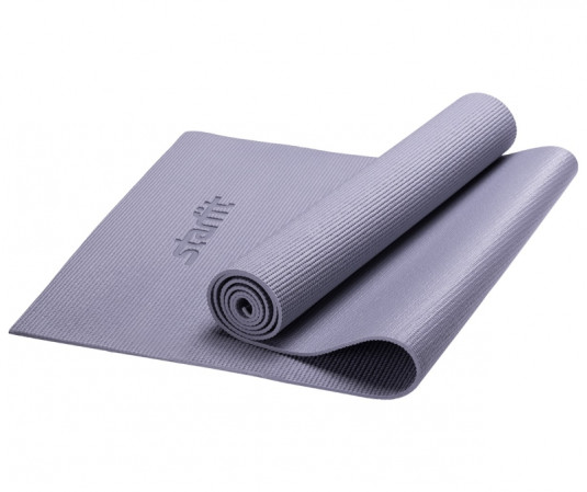Коврик для йоги STARFIT FM - 101 PVC, серый, 173х61х0,5 см 1/16 (УТ-00008833)