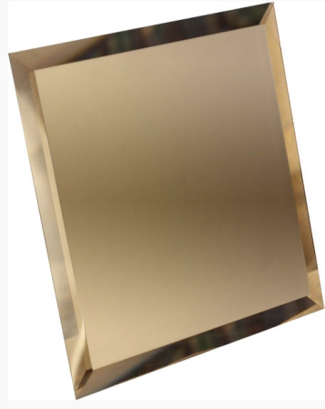 Плитка зеркальная (200х200) КЗБ1-02 квадрат бронза (ДСТ, Россия)