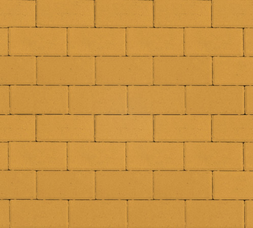 Тротуарная плитка (200х10х60) Прямоугольник Лайн желтый (гранит)