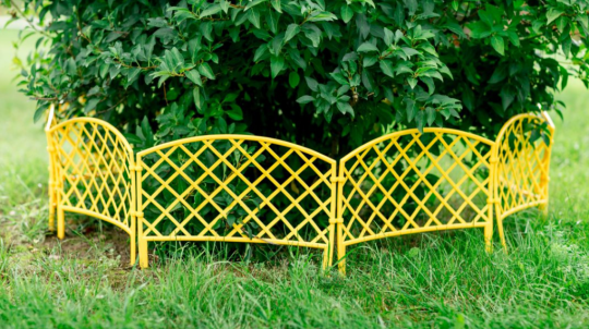 Забор декоративный 2,95м ROMANIKA 1 желтый (7 секций)