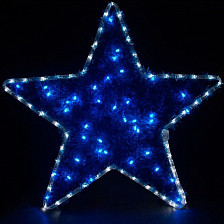Фигура светодиодная LT015 4м "Звезда"IP44 4,8W 24LED синий+белый 230V 