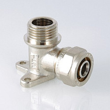 Уголок 16х1/2" ц/ш с креплением VALTEC VTm.355.N.001604	