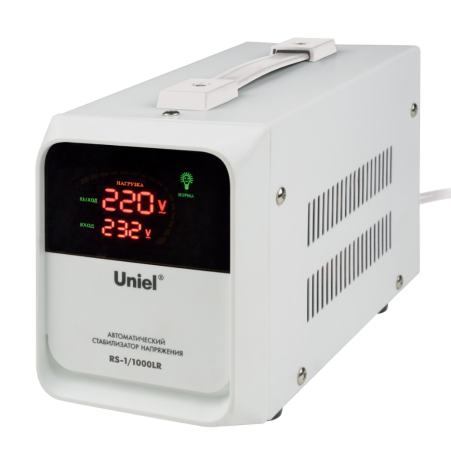 Стабилизатор Uniel RS-1/1000LR для холодильников однофазный релейный напольный 1000ВА 