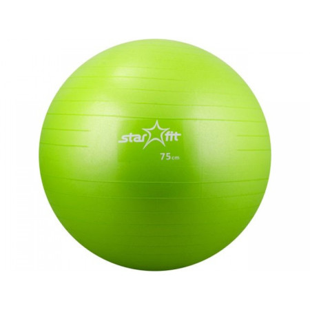 Мяч гимнастический STARFIT GB-101 75 см, цвет-зеленый, антивзрыв 1/10