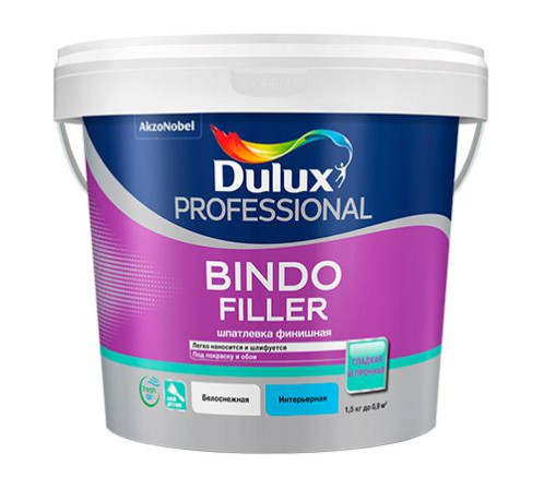 Шпатлевка Bindo Filler 0,9л (1,5кг) Dulux