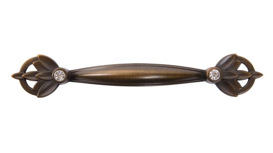 Ручка-скоба RS418BAB 96мм латунь старинная