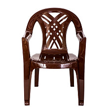 Кресло пластмассовое шоколадное Престиж-2 Стандарт
