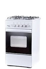 Плита газовая Лада Nova RG 24042 W (50х60х85см)(цвет:белый)(варочная поверхность:эмаль)