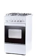 Плита газовая Лада Nova RG 24042 W (50х60х85см)(цвет:белый)(варочная поверхность:эмаль)