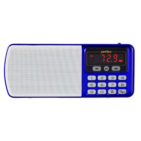 Радиоприемник Perfeo Егерь FM+синий i120-RED