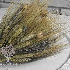 Букет сухоцветы Пшеница, лаванда, нигелла 49907