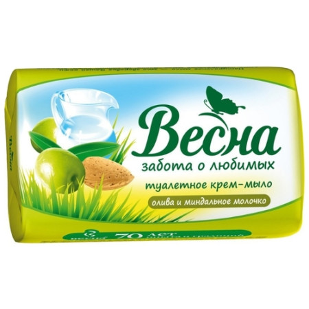 Мыло ВЕСНА 90гр Олива миндальное молочко