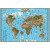 Карта настенная Мир 1160х790мм матовая ламинация 