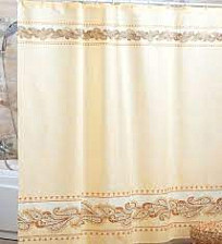 Штора для ванной комнаты 180х200см MIRANDA Leopard (бежевый) полиэстер MRD.01.8024/bg
