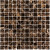 Мозаика из натурального камня (30,5х30,5) 4,8X4,8 Dark Emperador Polished (на сетке) (Starmosaic, Китай)