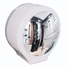 Диспенсер для туалетной бумаги GFmark Премиум белый с зеркалом пластик с ключом 918