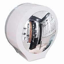 Диспенсер для туалетной бумаги GFmark Премиум белый с зеркалом пластик с ключом 918