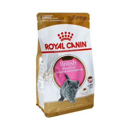 Корм для котят Royal Canin сухой Kitten для британской короткошерстной 400гр
