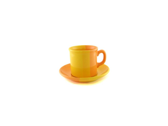 Пара чайная 220 мл желто-оранжевая 3087/120/809