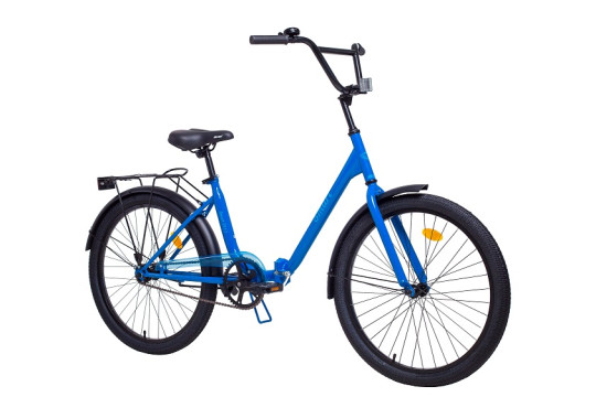 Велосипед складной  AIST Smart 24 1.1, 1 скорость , сталь рама, голубой ( 24")