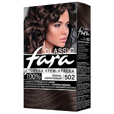 Краска для волос FARA NEW 502 Темно коричневая