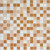 Мозаика стеклянная  (327х327х4) МС125 светло-коричневый микс (Elada Mosaic, Китай)