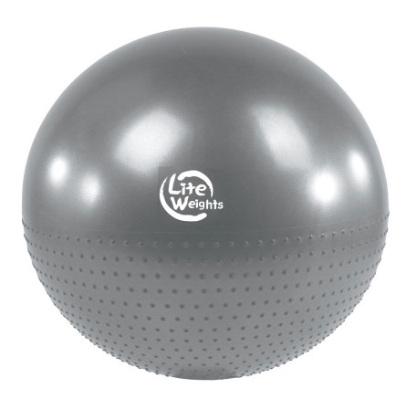 Мяч гимнастический массажный 65 см,с насосом,серебро ВВ010-26 
