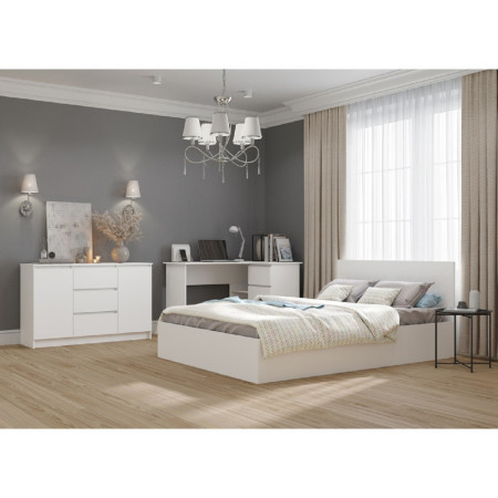 ЛДСП 10 мм Белая 0101 PR (2,07х2,8) (текстура дерева) Ultradecor