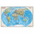 Карта настенная Мир политическая 122х79 см 636